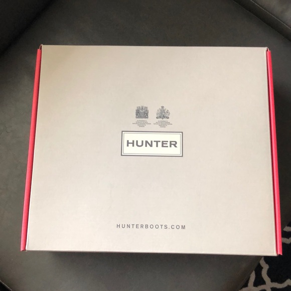 NWT Hunter Original Gloss Chelsea Boots Boat Blue - Picture 3 of 5